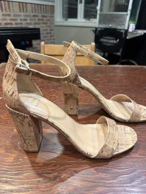 TARGET A New Day “cork-like” strappy ankle sandals - size 9.5 thumbnail 3
