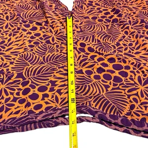 Sundance Orange Purple‎ Floral Abstract Print Pull on Pants Coastal Lagenlook M thumbnail 11