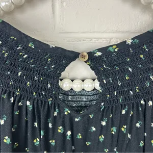 Sonoma Dark Floral Oversized Sleeve Top Size XXL thumbnail 10