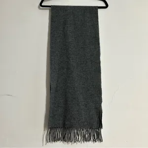 Lauren Ralph Lauren 100% Lambswool Monogram Scarf Quiet Luxury Preppy Classic thumbnail 8