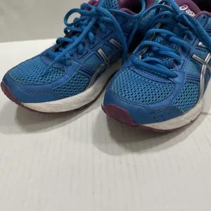 ASICS GEL-Contend 4 Shoes Womens‎ 6.5 Blue Purple Mesh Running Sneakers T767N thumbnail 7