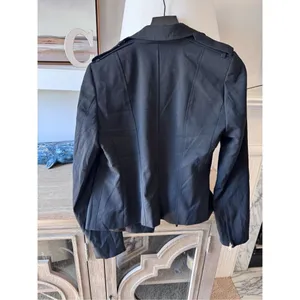 Ann‎ Taylor Moto Jacket Women Black Size 4 (T2) thumbnail 8