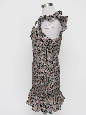 Free the Roses - Floral Smocked Mini Dress‎ thumbnail 11