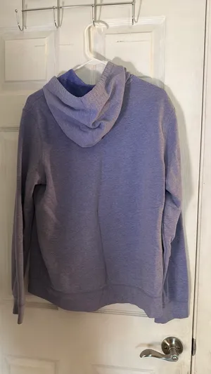 Plain purple hoodie thumbnail 2