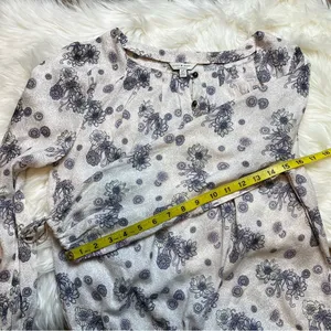 Lucky Brand Floral Peasant Blouse. Size Small. EUC thumbnail 10
