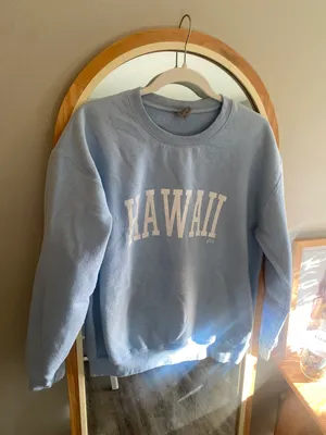 Glos Hawaii Crewneck Light Blue Baby Blue thumbnail 1