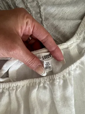 Lucca White Crop Top thumbnail 3