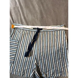 NWOT Chinti & Parker Size 6 Light Blue Cream Navy Midsummer Relaxed Shorts‎ thumbnail 4