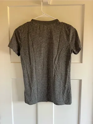 Nike Women's Heather Gray Short Sleeve Performance Tee thumbnail 3