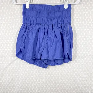 Free‎ People Movement Purple Blue The Way High Rise Shorts thumbnail 2