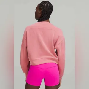 Lululemon Perfectly Oversized Cropped Crew Softstreme Size 2 thumbnail 2
