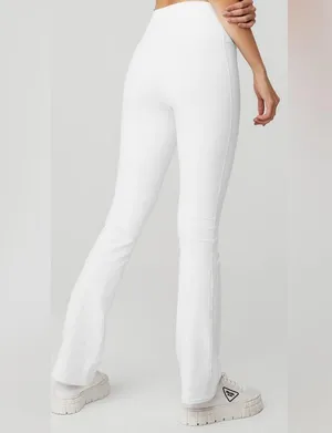 Alo NWOT Airbrush High Waist Bootcut White Legging Size M thumbnail 4