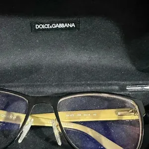 Dolce & Gabbana Women's Eyeglasses DG 1273 1268 Black on Gold Frame thumbnail 6