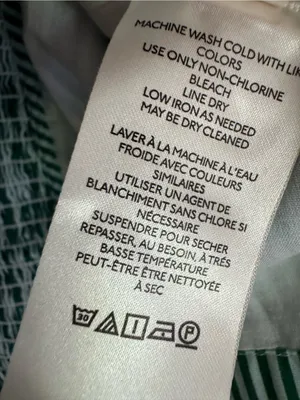 Anthropologie Maeve Embroidered Blouse Green Stripe Size XS thumbnail 13