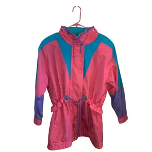 Vintage 80s 90s Pink Purple Women's Jacket wind proof streetwear barbiecore thumbnail 6