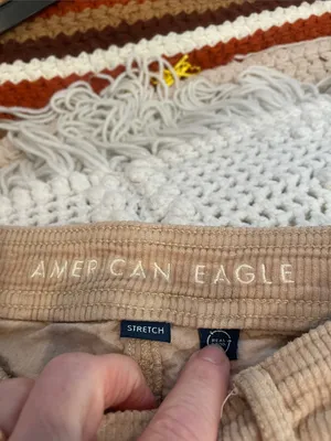 Tan Cargo Corduroy women’s Pants - American Eagle thumbnail 5