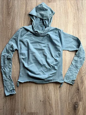 Free People Movement Good Karma Hoodie Top w/Thumbhole Size M/L thumbnail 6
