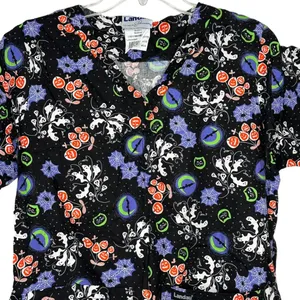Landau Halloween Scrub‎ Shirt thumbnail 2