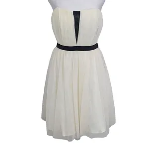 a. drea Cream Strapless Tulle Mini Cocktail Dress NWT Size Small thumbnail 2