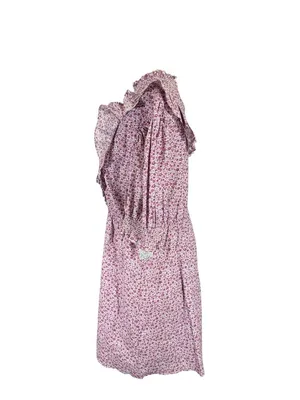 NEW HYACINTH HOUSE Purple Floral Periwinkle Mini Dress Size Medium thumbnail 4