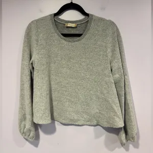 Women's Gray Inside Out style‎ Altar'd State Crop Sweater thumbnail 1