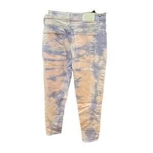 Levi’s 721 high rise skinny ankle size 28 pink purple tie dye. thumbnail 4