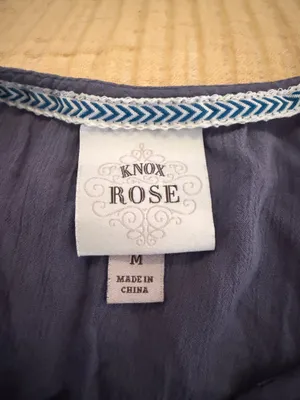 Knox Rose Dusty Blue Sleeveless Tiered Tank Top thumbnail 4