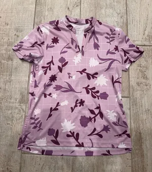 Nike Lilac Floral Short-Sleeve Women's Polo thumbnail 1