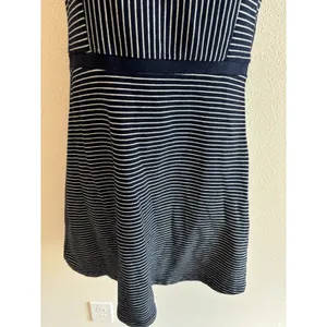 Tommy Hilfiger Blue & White Striped A Line Midi Cotton Dress Size 0‎ thumbnail 4
