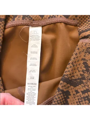 Varley Luna 25 Legging Burnt Snake Print Brown Black Large‎ EUC thumbnail 7