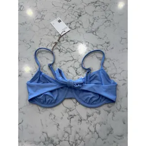 NWT Quince Light Blue Demi Underwire Bikini Top Size Medium thumbnail 2