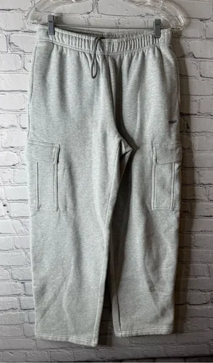 Womens TNA sweat fleece gray Cargo Sweatpants - Comfortable Everyday Joggers thumbnail 1