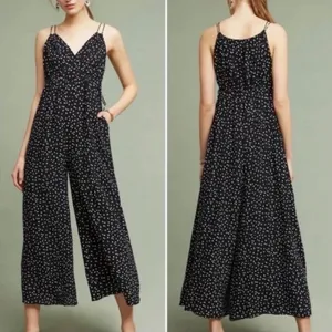 Anthropologie Maeve Finley Polka Dot Wide Leg Jumpsuit | Size 14 thumbnail 2