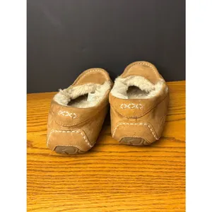 UGG Australia Ansley Moccasin leather sherpa slippers indoor outdoor shoes sz 9 thumbnail 6