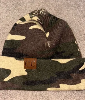 Women’s Camouflage CC Beanie Green thumbnail 1