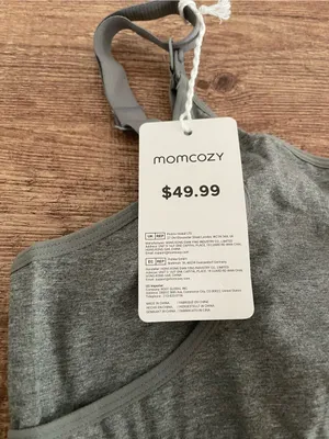 NWT Mom Cozy Heather Gray Pumping Bra Size Medium thumbnail 4
