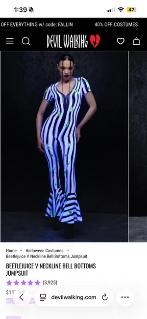 Beetlejuice Halloween costume  thumbnail 2