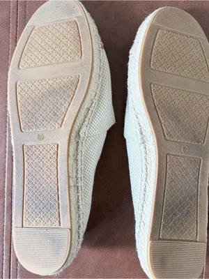 Tory Burch Cream Canvas Espadrille with Tan Leather Toe thumbnail 4