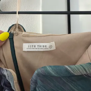 12th Tribe Strapless Teal and Navy Dress thumbnail 7