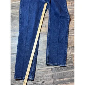 Wrangler 20X Straight Leg Blue Jeans‎ Western Denim Size 14 31x33 Mom Riding VTG thumbnail 8