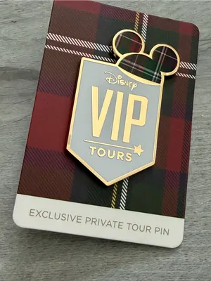 2026 Disney World VIP Tours Exclusive Private Tour Plaid Mickey Hat Pin thumbnail 5