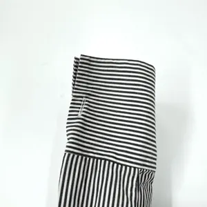 BP Stripe‎ Cold Shoulder Blouse with Ruffle Detail Grey White Size XS thumbnail 5