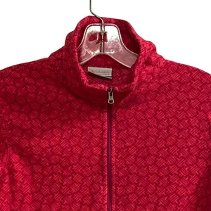 Columbia Women's‎ Pink Geometric Print Fleece 1/4 Zip Pullover Size M thumbnail 5