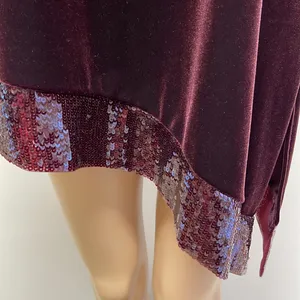 NWOT Chico’s Travelers Collection Velvet & Sequin Sideshift Tunic thumbnail 5