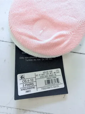 Hello Socks! Set of 3 Liners Coffee,Croissants Stripes NWT thumbnail 6
