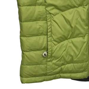 LL Bean Women M Quilted Reversible Goose Down Cold Weather Green Puffer Vest‎ thumbnail 8