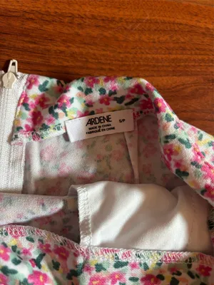Ardene mini floral skirt with pockets Pink thumbnail 2