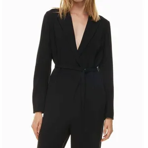 Babaton Innovator Jumpsuit Size XS Black Tailored Wide Leg Minimalist Chic‎ thumbnail 2
