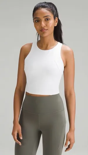 Lululemon Wunder Train Racerback Top in White thumbnail 1