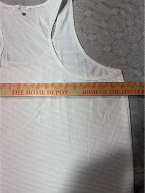 Calia Women's White Striped Racerback Athletic Tank Top XXL thumbnail 4